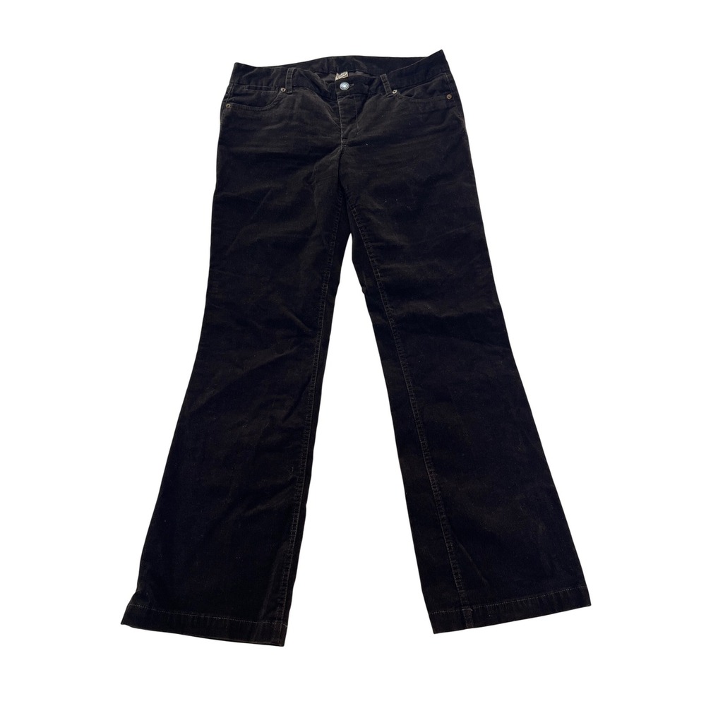 J.Crew Favorite Fit Corduroy Pants Womens 12R Dark Brown Straight Leg Stretch